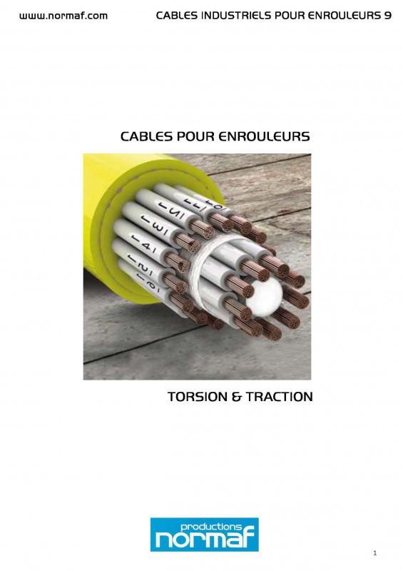 CABLES POUR ENROULEURS TORSION & TRACTION